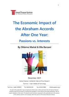The Economic Impact of the Abraham Accords After One Year: Passions vs. Interests